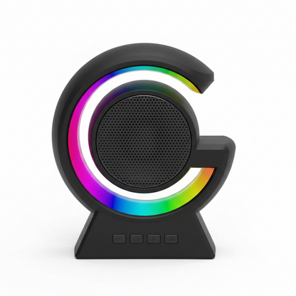 Touch Lamp Wireless Speaker with Voice Control – Stylish Purple Smart Speaker