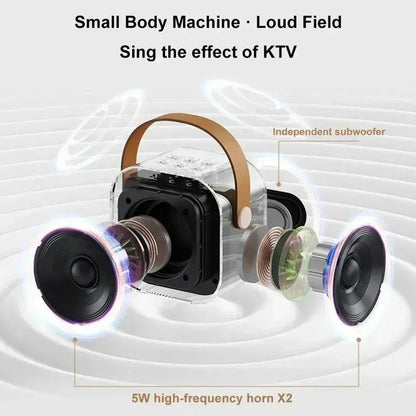 K12 Bluetooth Karaoke Speaker with Voice Changer Mic
