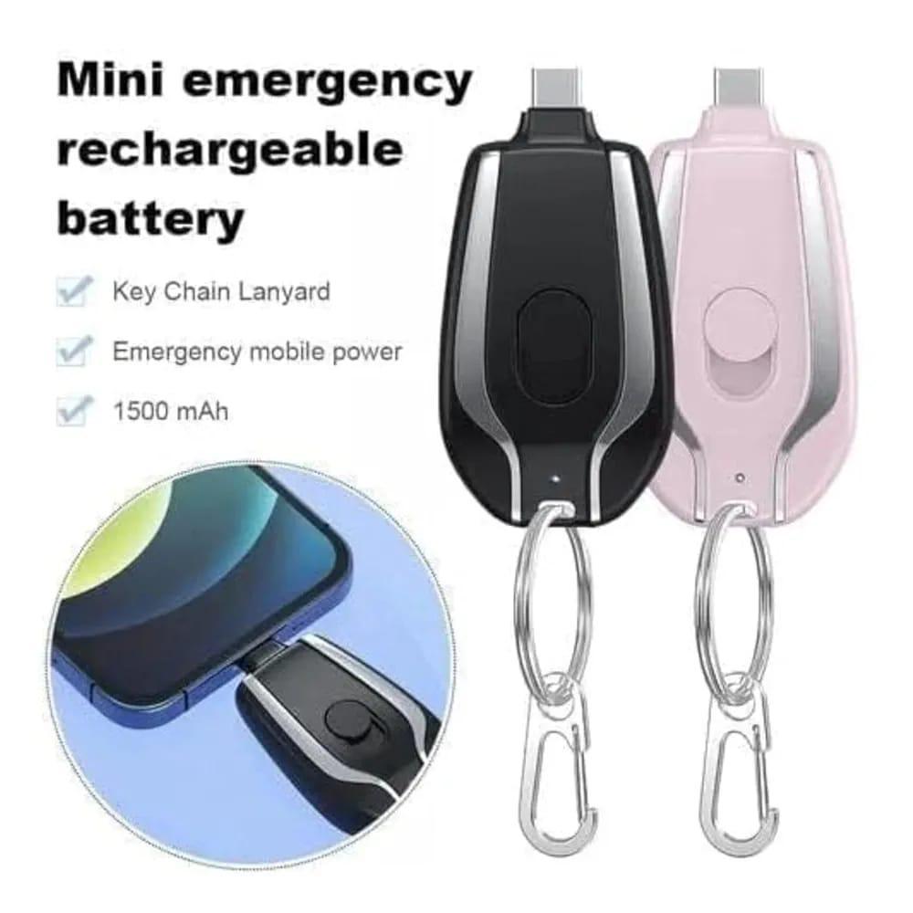 Type-C Portable Keychain Power Bank – Compact, Lightweight & Powerful