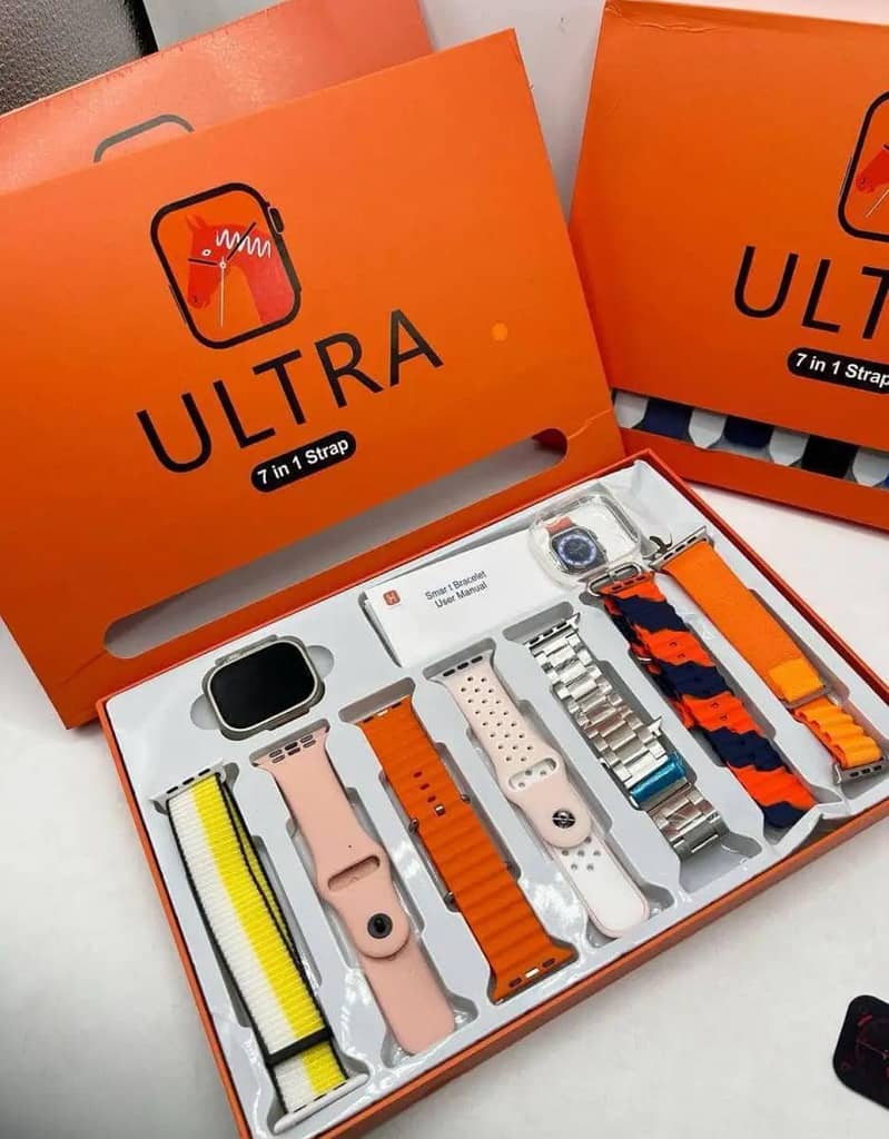 Ultra Smart Watch 7-in-1 | Multiple Straps • Premium Design